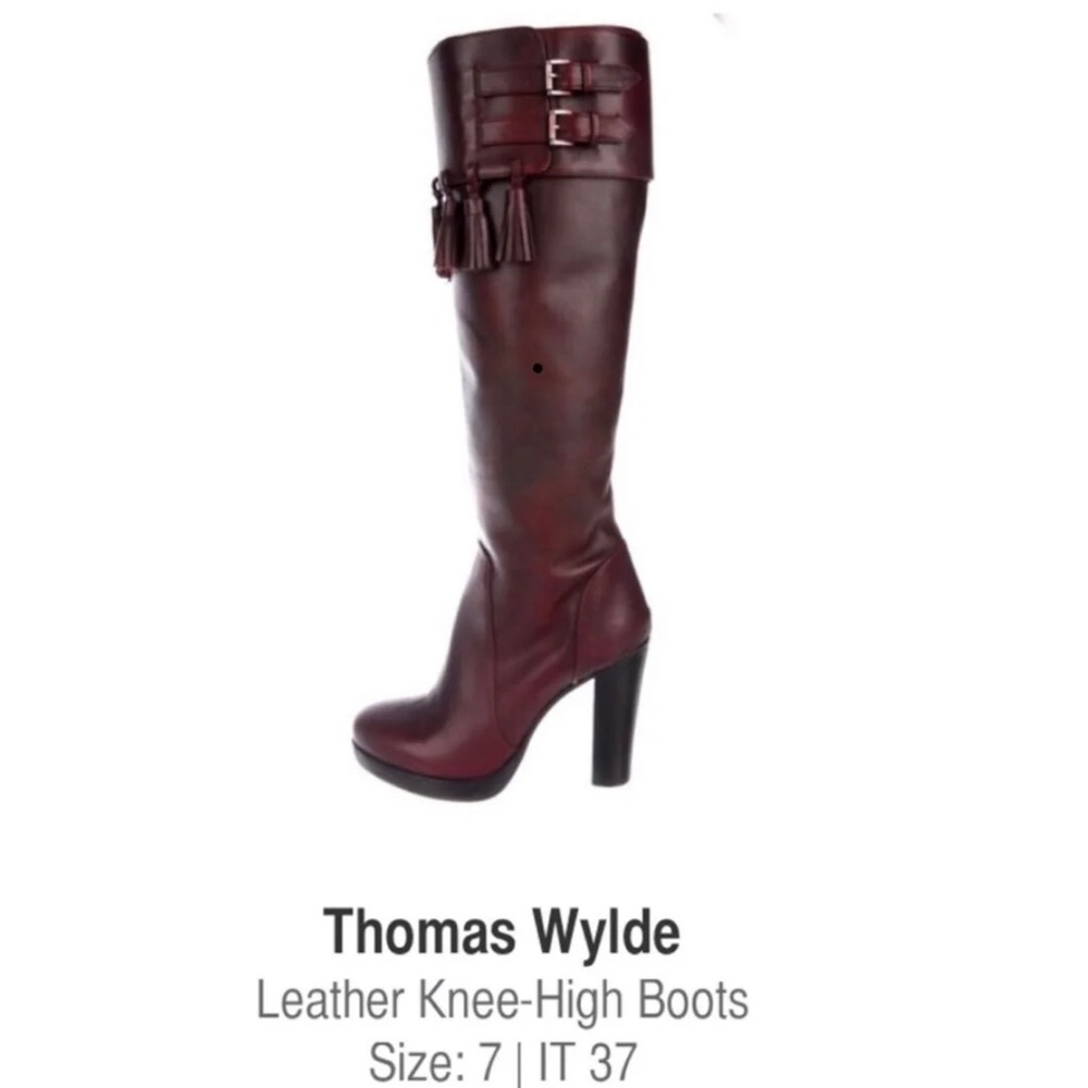 NEW Thomas WYLDE knee high BOOTS 37